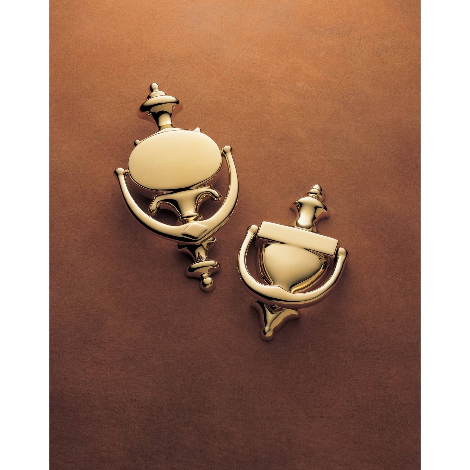 Colonial Door Knocker Satin Brass/Black Y53589