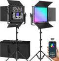 50W RGB LED Video Light with APP Control, Aluminum Alloy Shell, CRI 97 O773410
