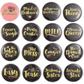 16 Designs Bachelorette Party Buttons (2.25 in, 16-Pk) G261015