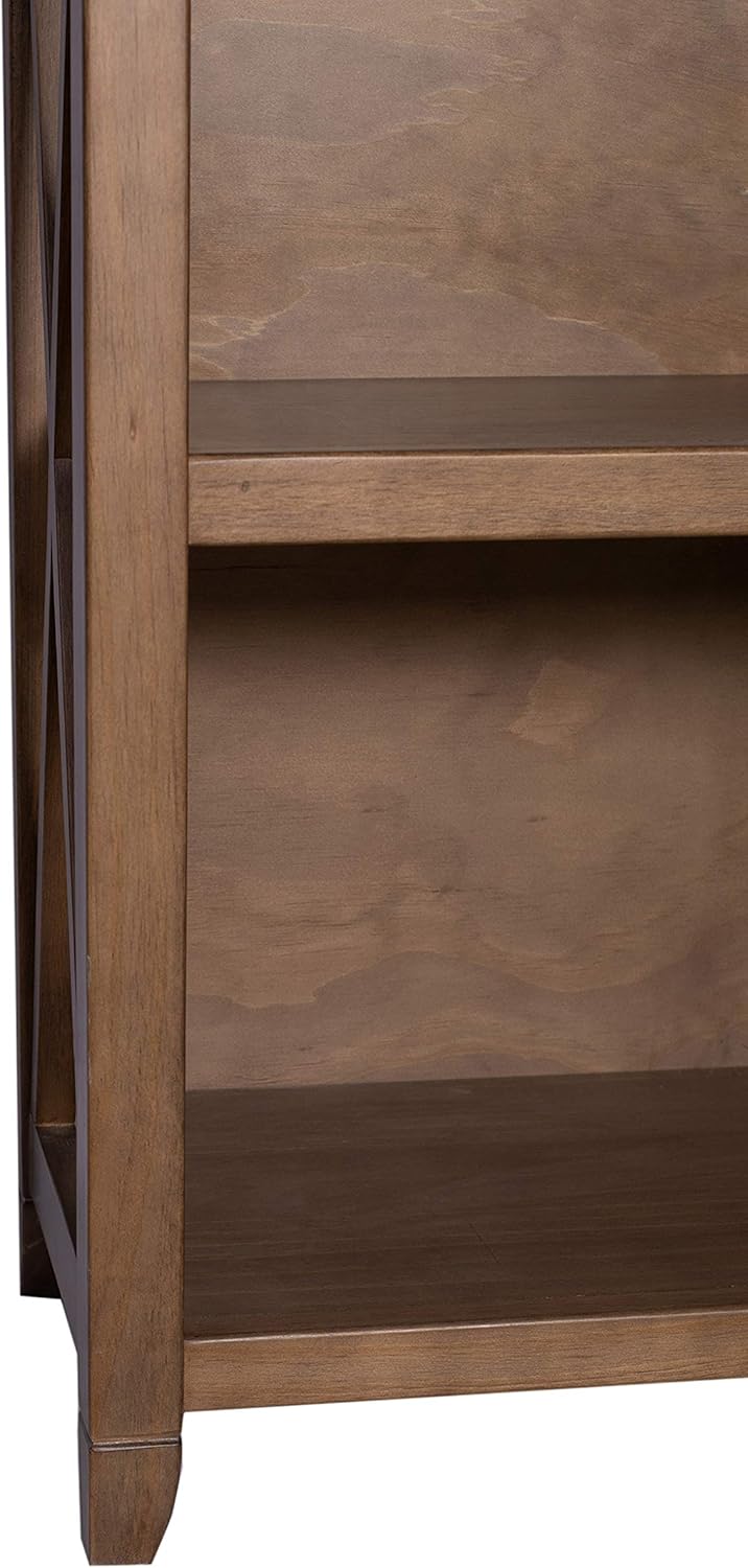 Weathered Oak Finish 5-Shelf Bookcase X3932