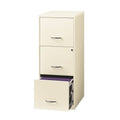 Pearl White 3 Drawer Vertical File Cabinet D3479