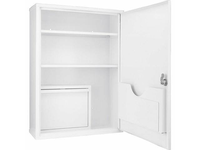 White Key Lock Wall Mount Security Cabinet Y867
