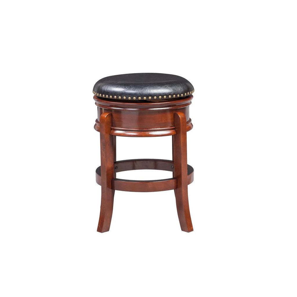 Cappuccino Backless Swivel Wood Counter Stool K304