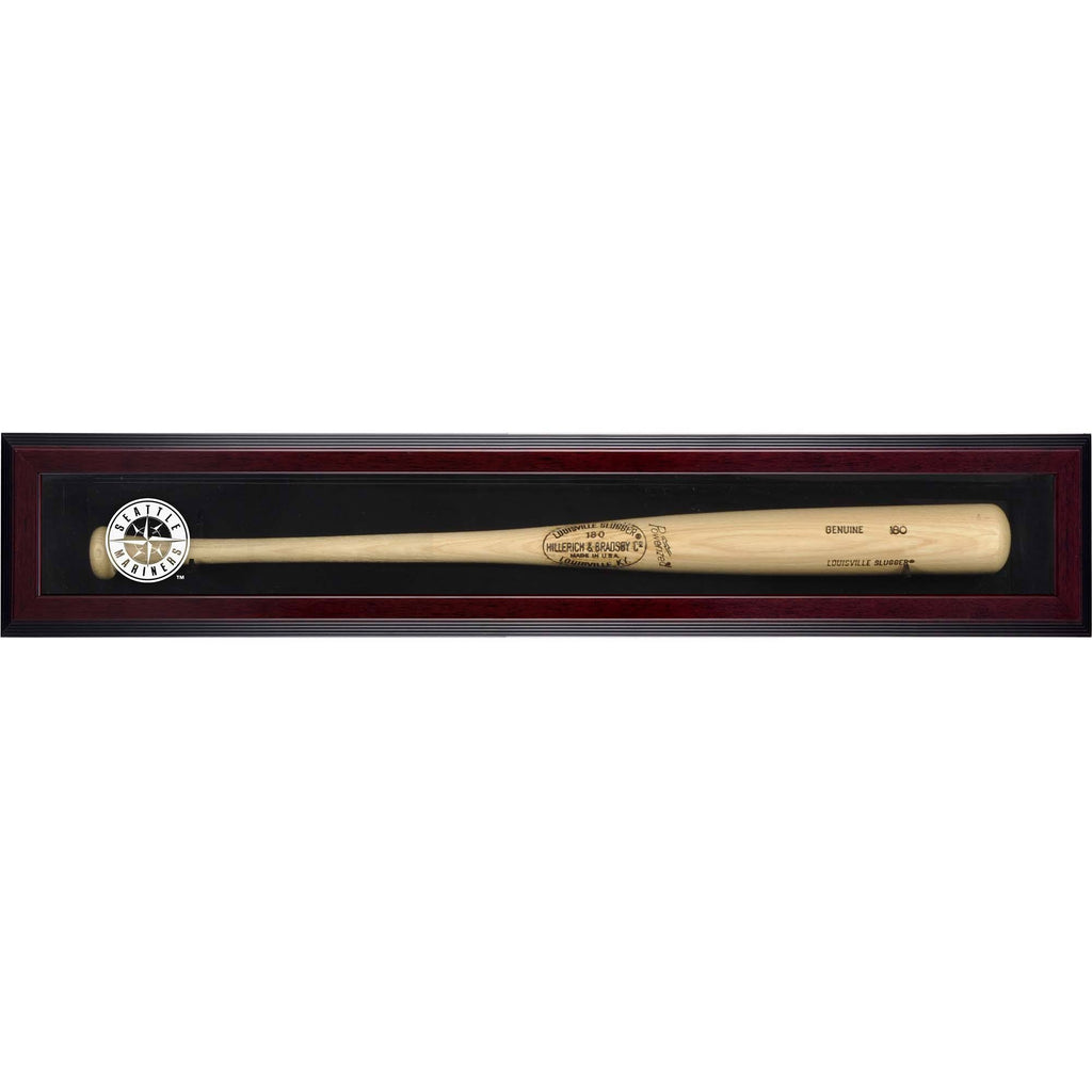 Mahogany Framed Single Bat Display Case A43589