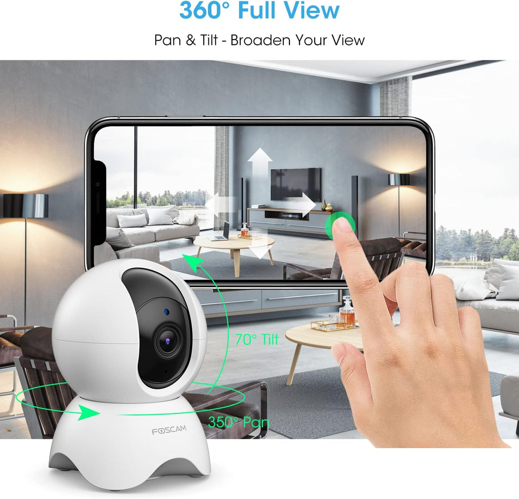 5MP Security Camera with Night Vision, 2-Way Audio, Pack of 2 M4043