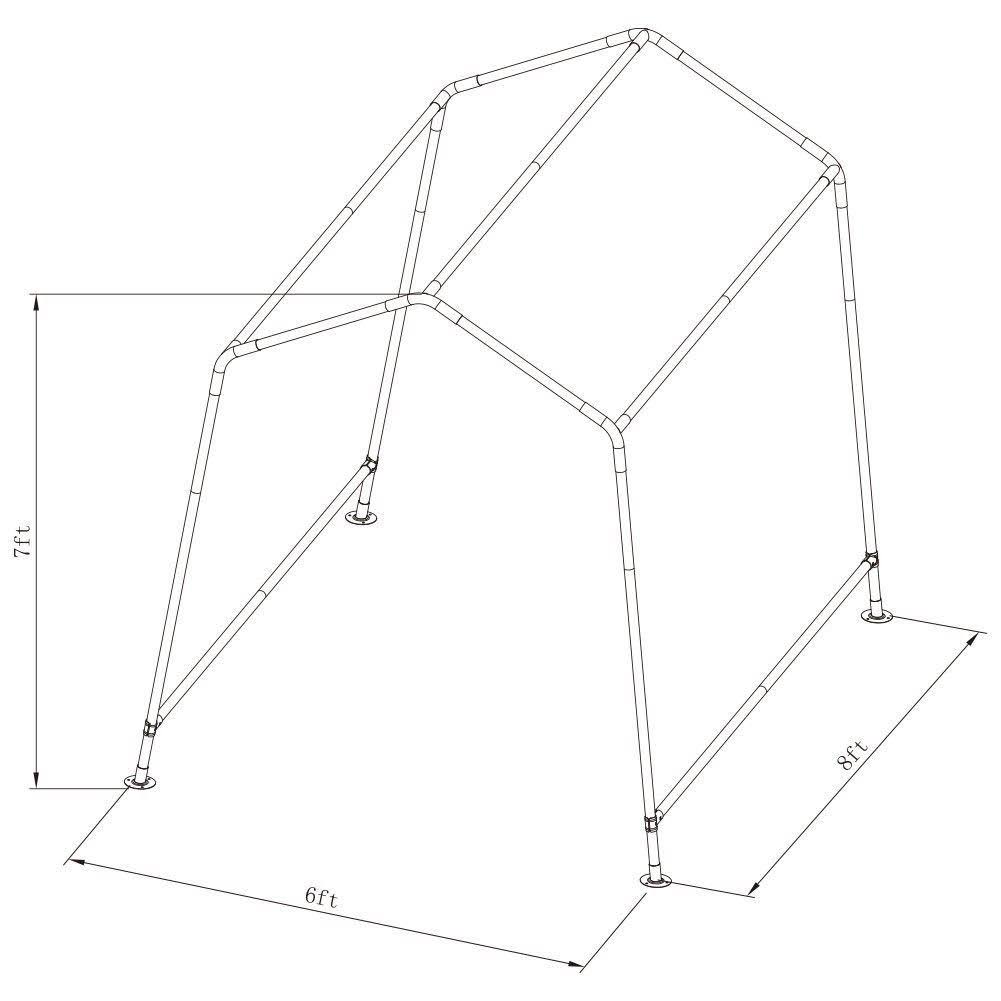 Grey Outdoor Storage Shelter Z7009