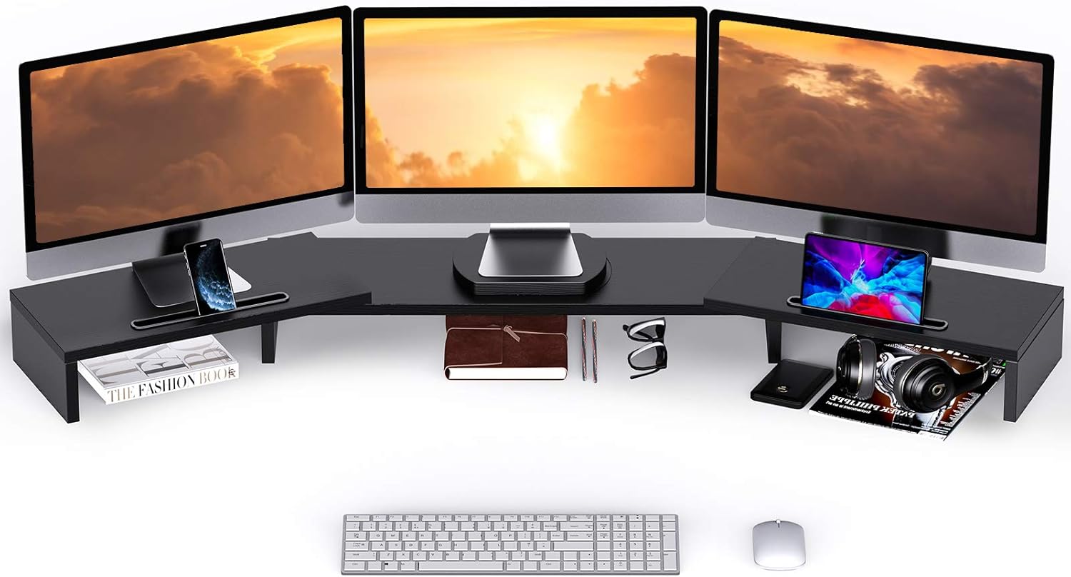 Triple Monitor Stand with 2 Slots, Pack of 2 X6353