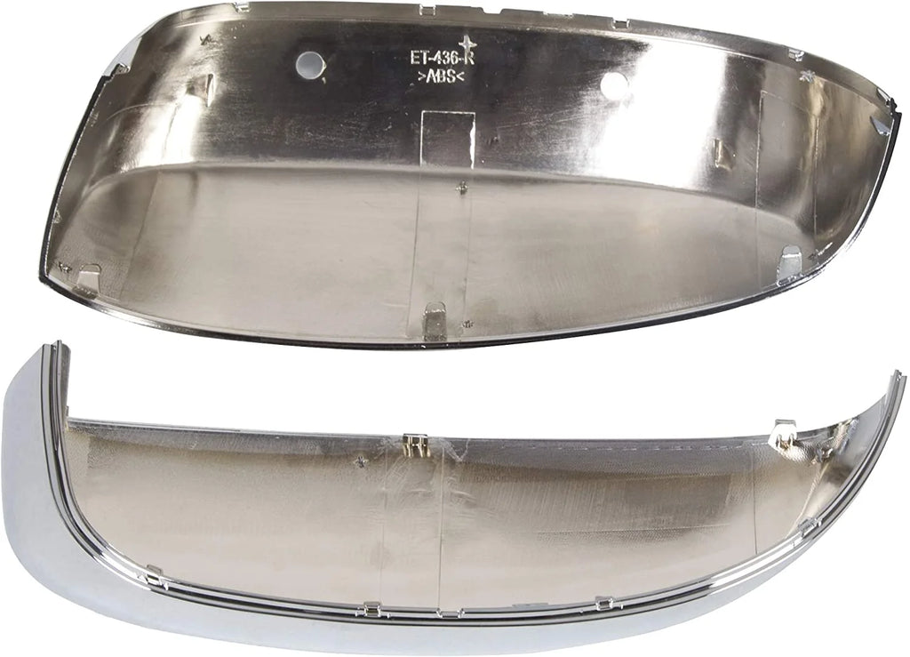 Pair Chrome Side View Upper Mirror Top Half Caps G221171