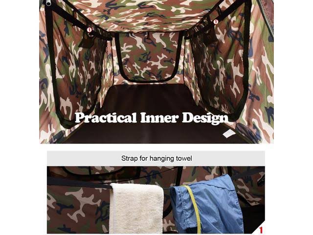 Single Tent Cot Folding Portable Waterproof Camping Hiking Bed with Rain Fly Bag H59285