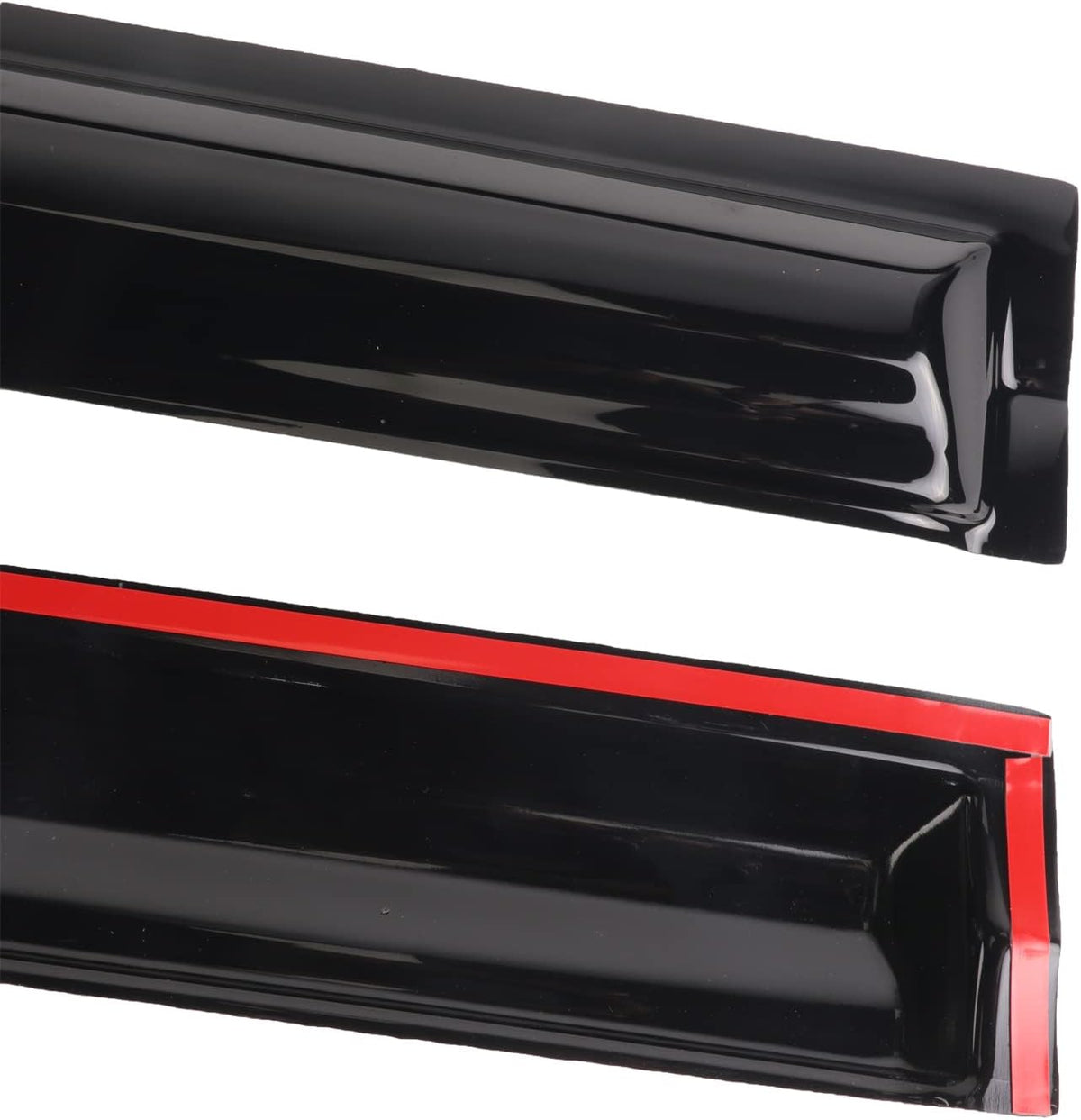 Smoke Black Outside Mount Window Vent Visor Deflectors Rain Guards 4-Piece Set G310279