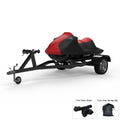 Red Jet Ski Cover with Trailer Straps and Storage Bag D289