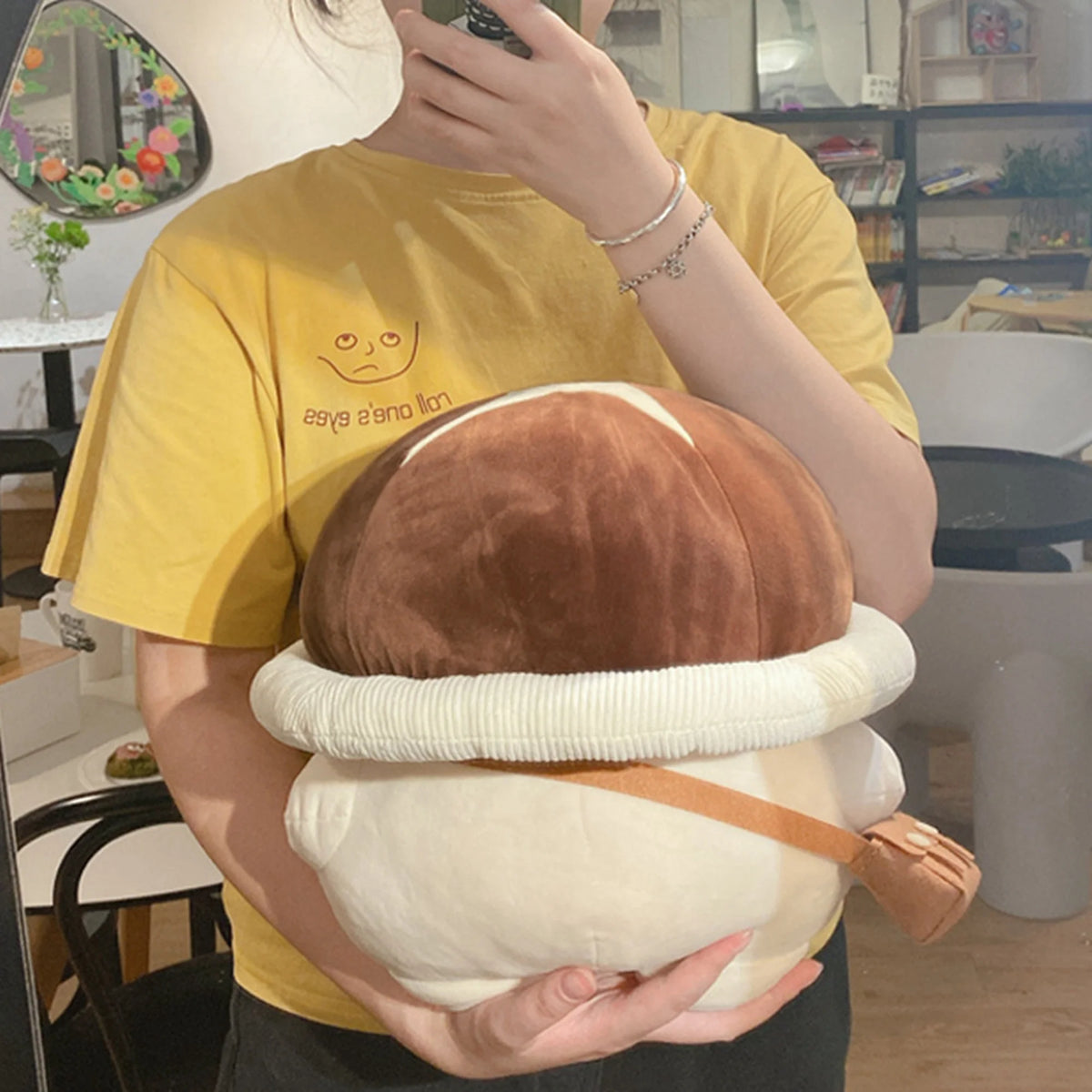 13.8 inch Plush Stuffed Mushroom Pillow E490