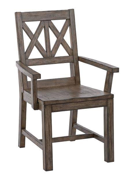 Gray Wood Arm Chair K237