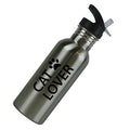 Stainless Steel Silver 20 Oz Water Bottle with Sport Top, Straw M794