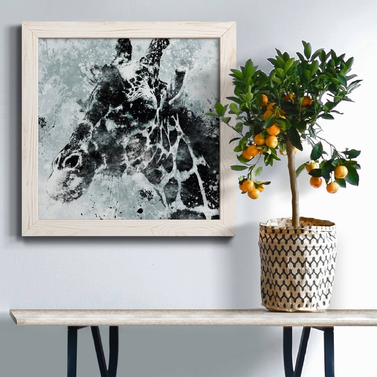 White Framed Canvas 24x24 G52808