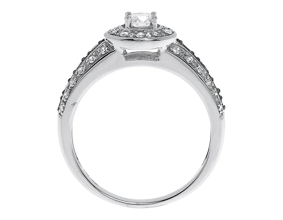Blue White Solitaire Diamond Engagement Ring (0.60 ct) A2795