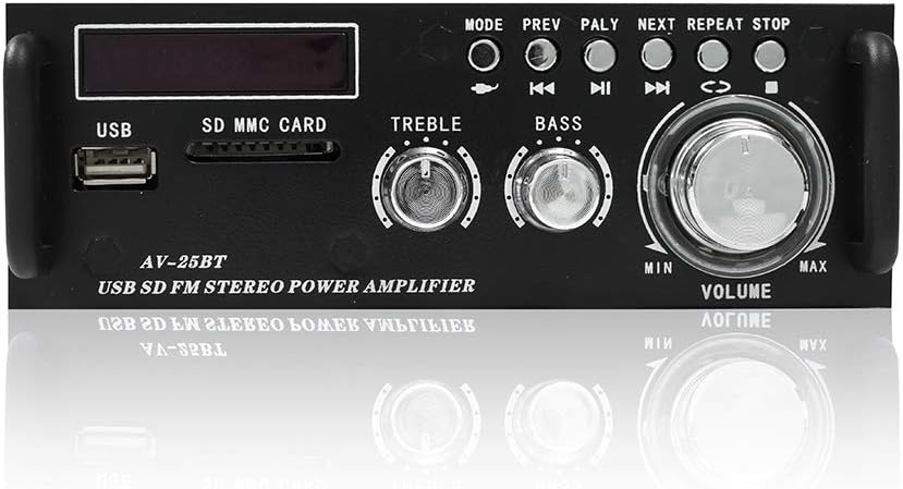 200W Bluetooth Stereo Amplifier with USB, SD Card, FM Radio, Remote Control X4463