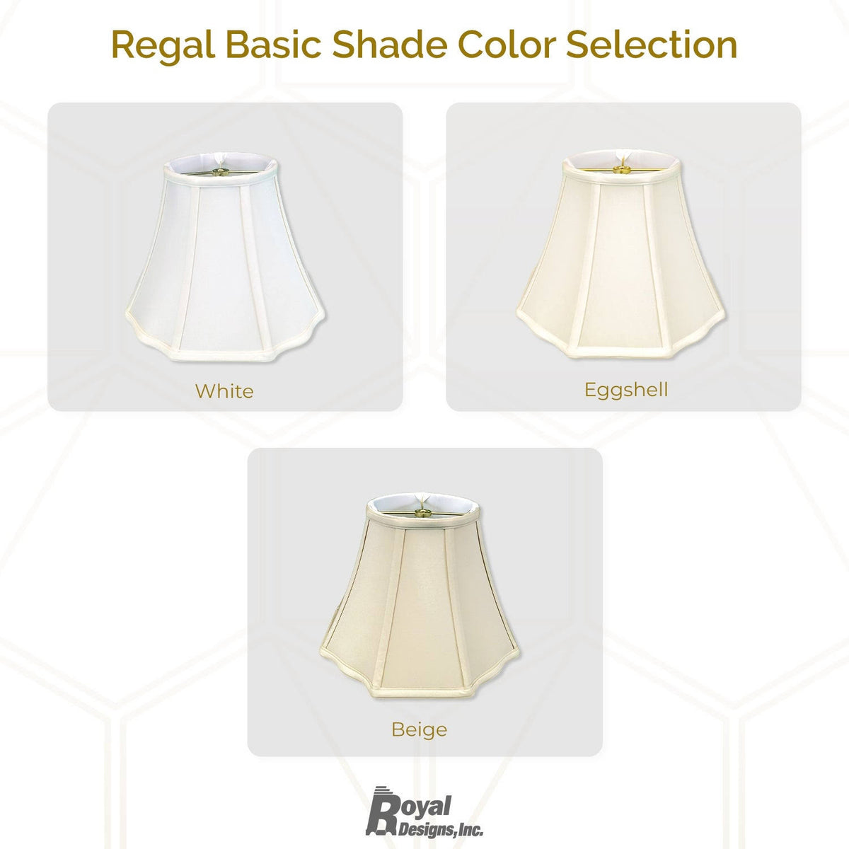 Beige 10x22 x 18x22 x 13x22 Set of 2 Lamp Shade P76070