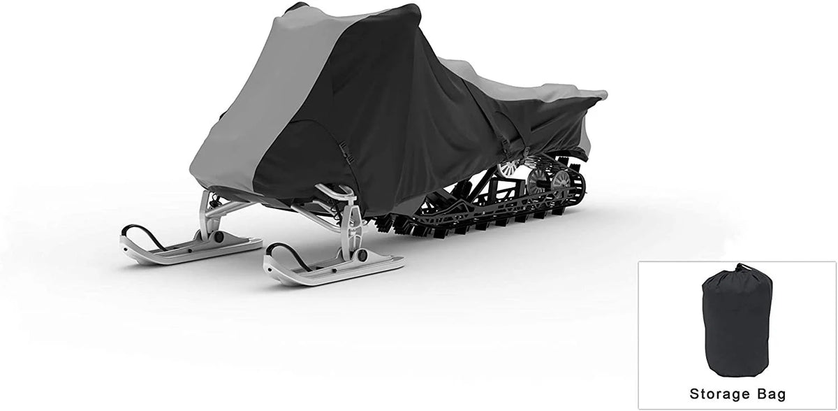 Snowmobile Cover with Built-in Securing Straps and Storage Bag Y544