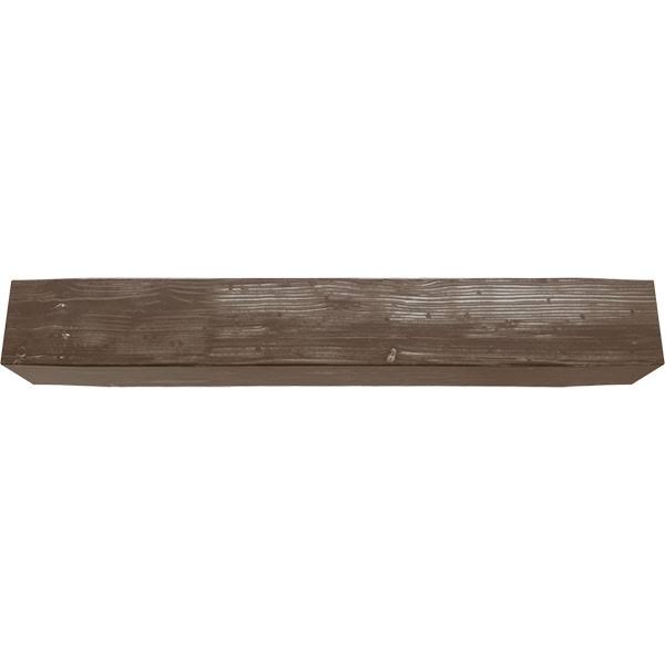 Vintage Mahogany Sandblasted Faux Wood Fireplace Mantel E32464