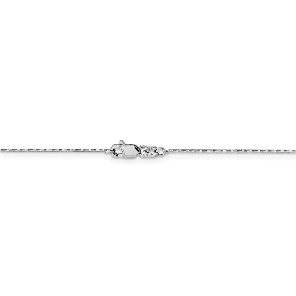 14kt White Gold Octagonal Snake Chain 18 inch Lobster Clasp V547330