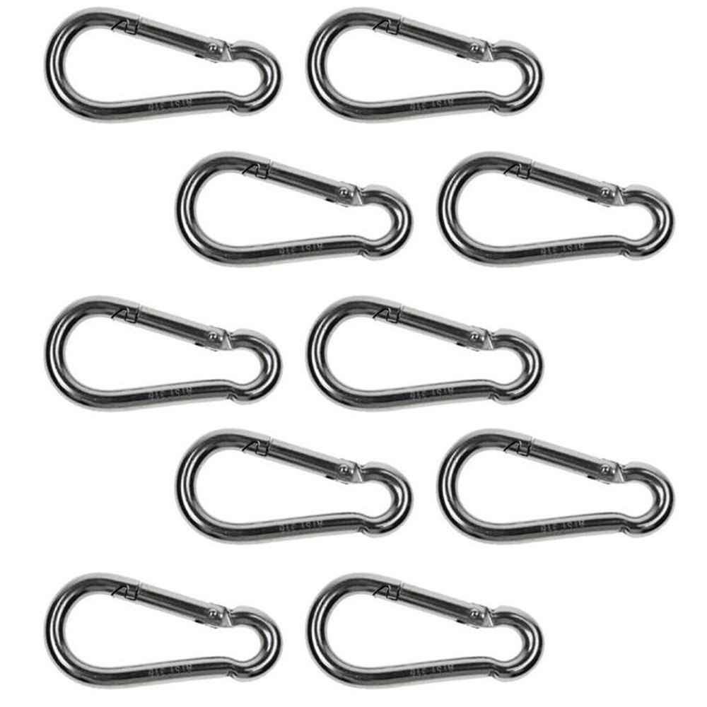 Snap Hook Carabiner T316 3-1/2x22 Length 10 Pack X9590