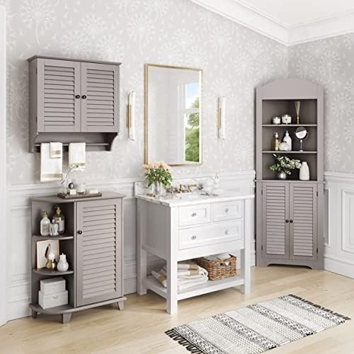 Taupe Tall Corner Cabinet C890404