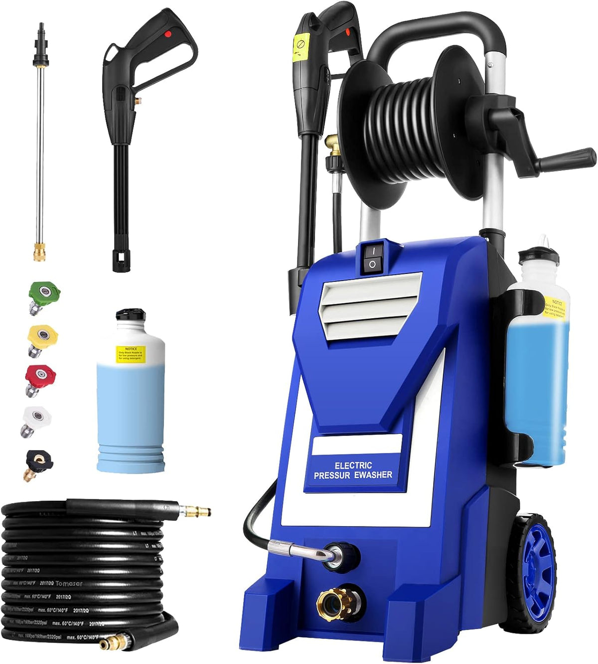 1800W Electric Pressure Washer with 5 Nozzles K152