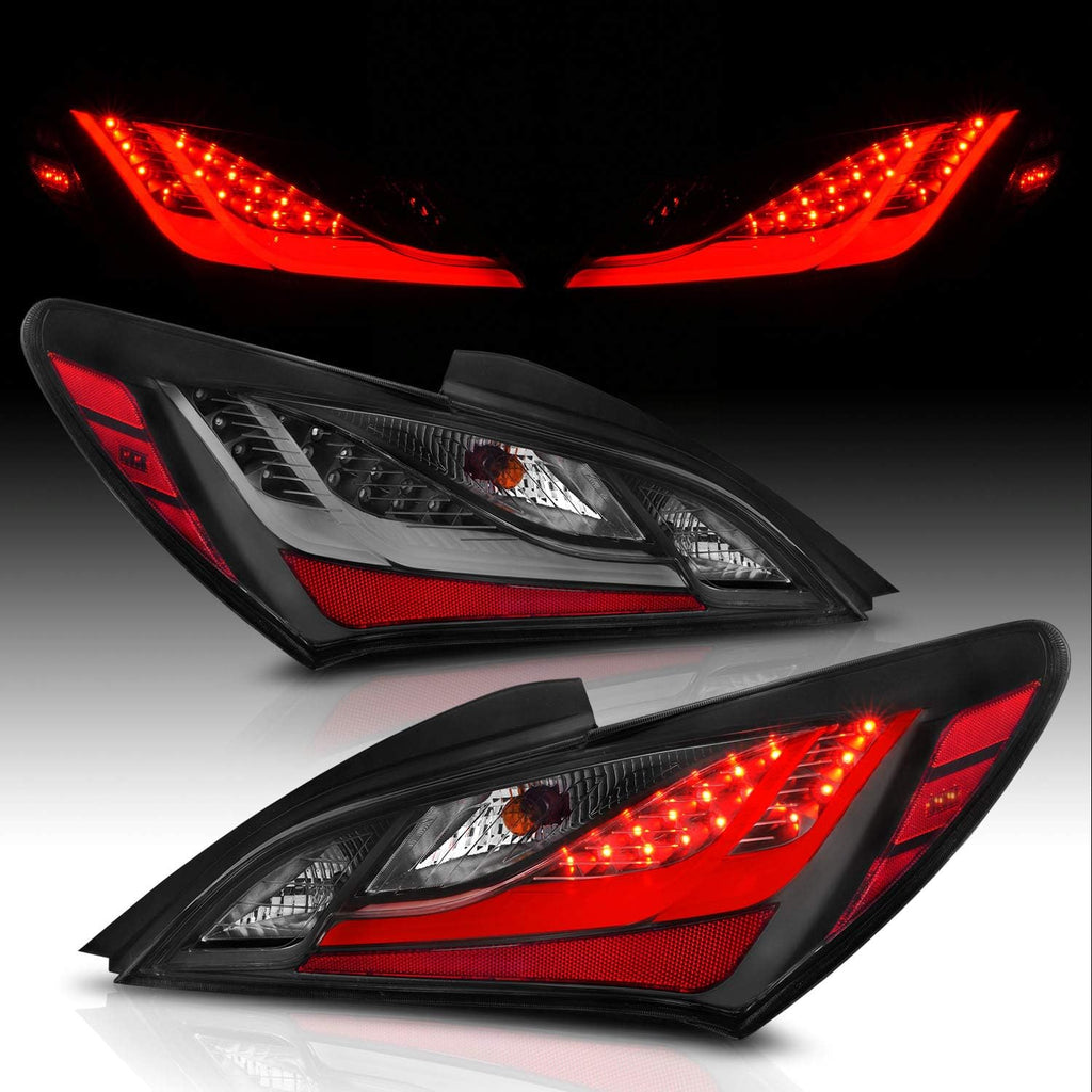 Smoke Lens LED Bar Taillights Set for Hyundai Genesis Coupe Y606293