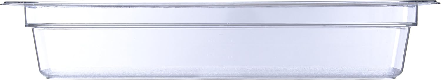 Clear 5.1 qt. Half-Size Polycarbonate Food Pan (Case of 6) S573