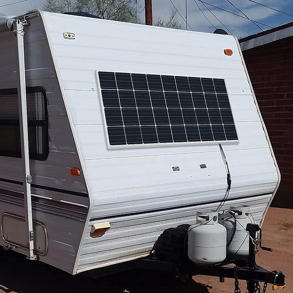 300 Watt 12V Monocrystalline Solar Panel Kit with Charge Controller and Mounting Brackets M2316