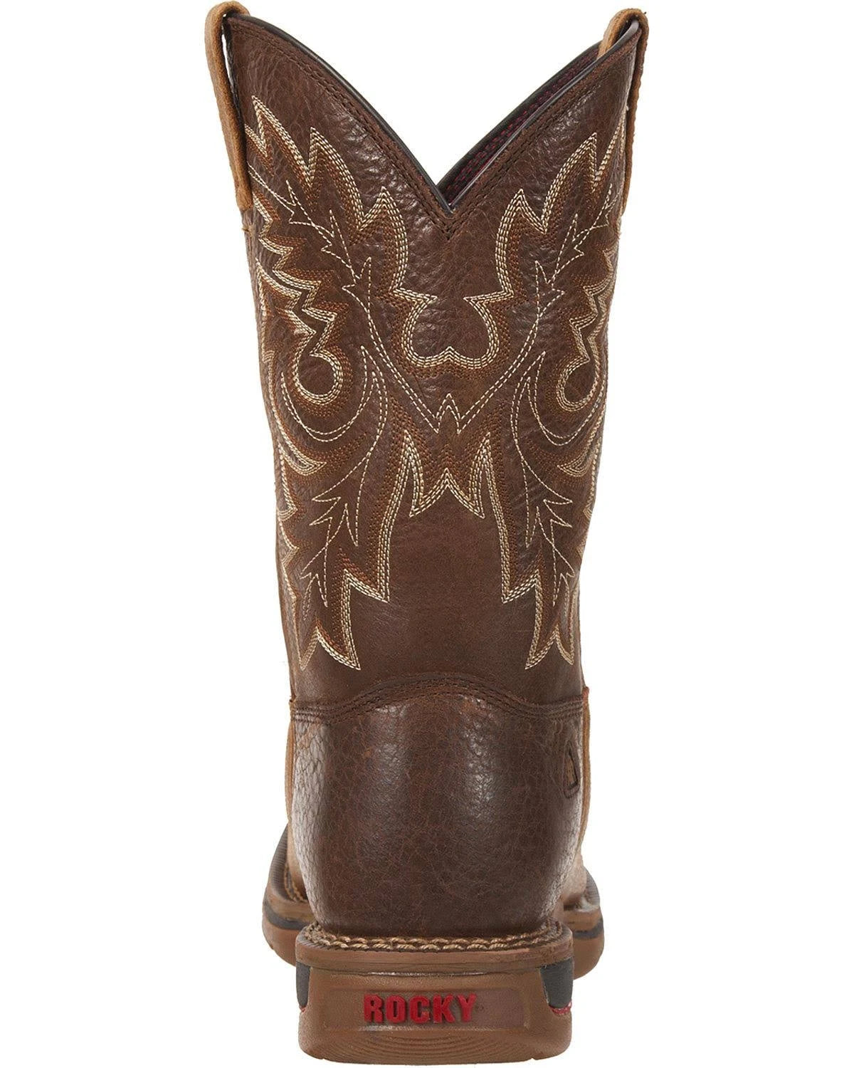 Brown 11 inch Carbon Fiber Toe Western Boots Y5638