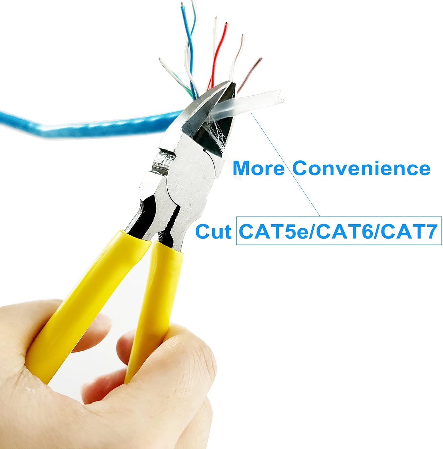 RJ45 Crimp Tool Kit with 50PCS Connectors, 50PCS Covers, Mini Wire Stripper, Wire Cutter M899283