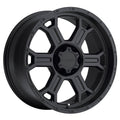 17x9 6x139.7 -6mm Matte Black Wheel R5954