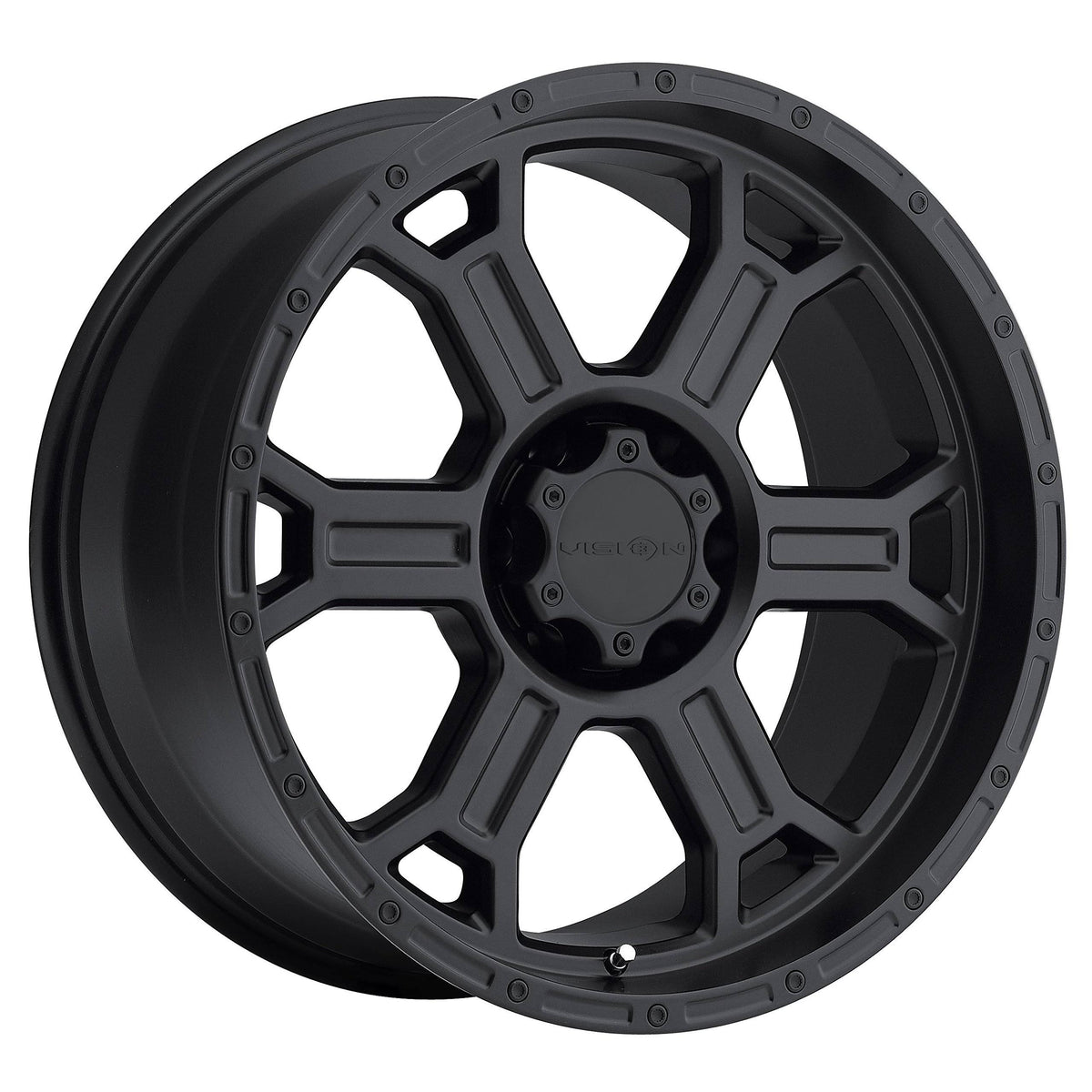 17x9 6x139.7 -6mm Matte Black Wheel R5954