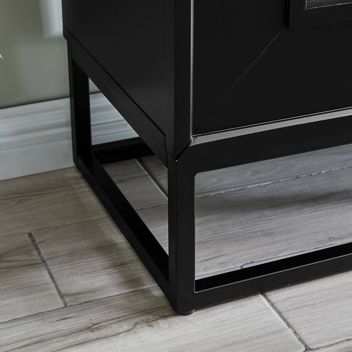 Contemporary Electric Fireplace - Black N986547