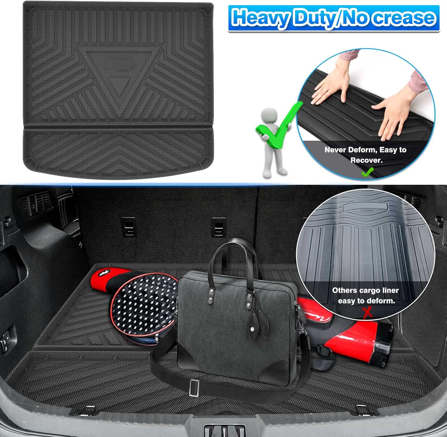 Cargo Liner Trunk Mat TPE Pack of 2 D6616