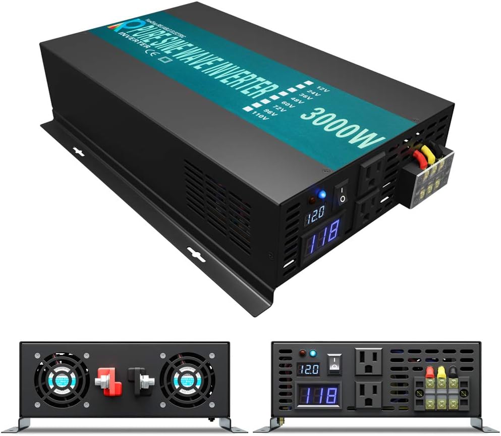 3000W 12V 110~120V Pure Sine Wave Power Inverter Q411648