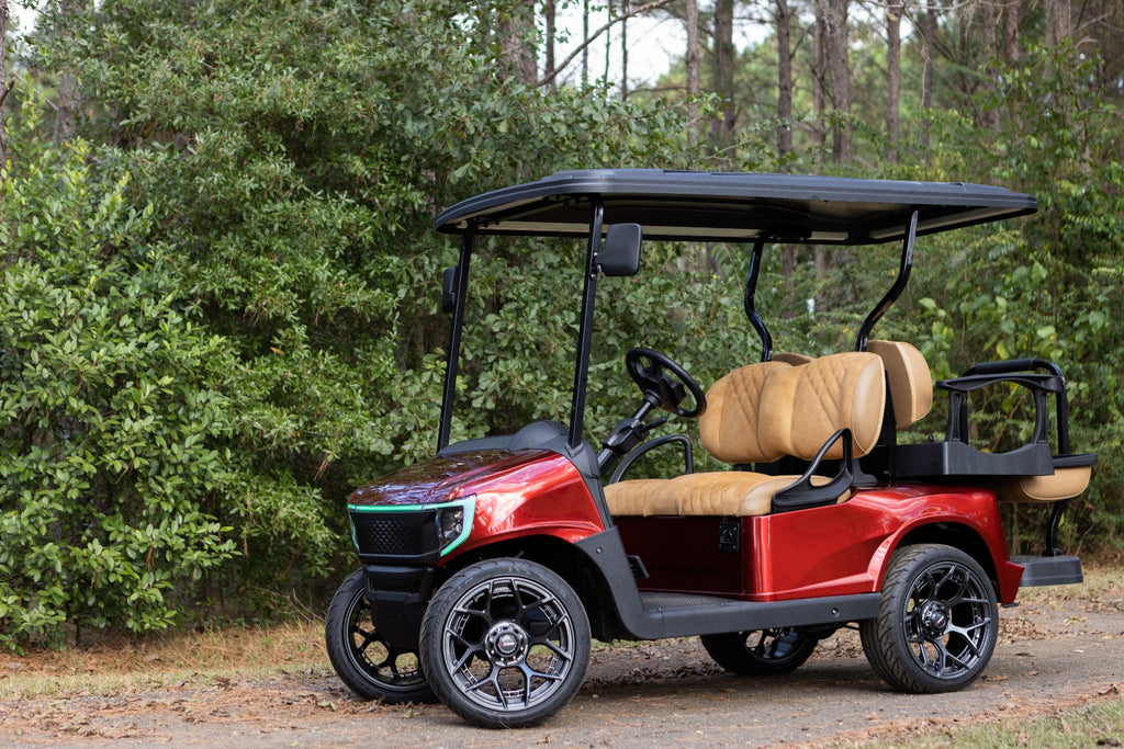 Carmine Red Metallic Body Kit For EZGO RXV Golf Cart X5641