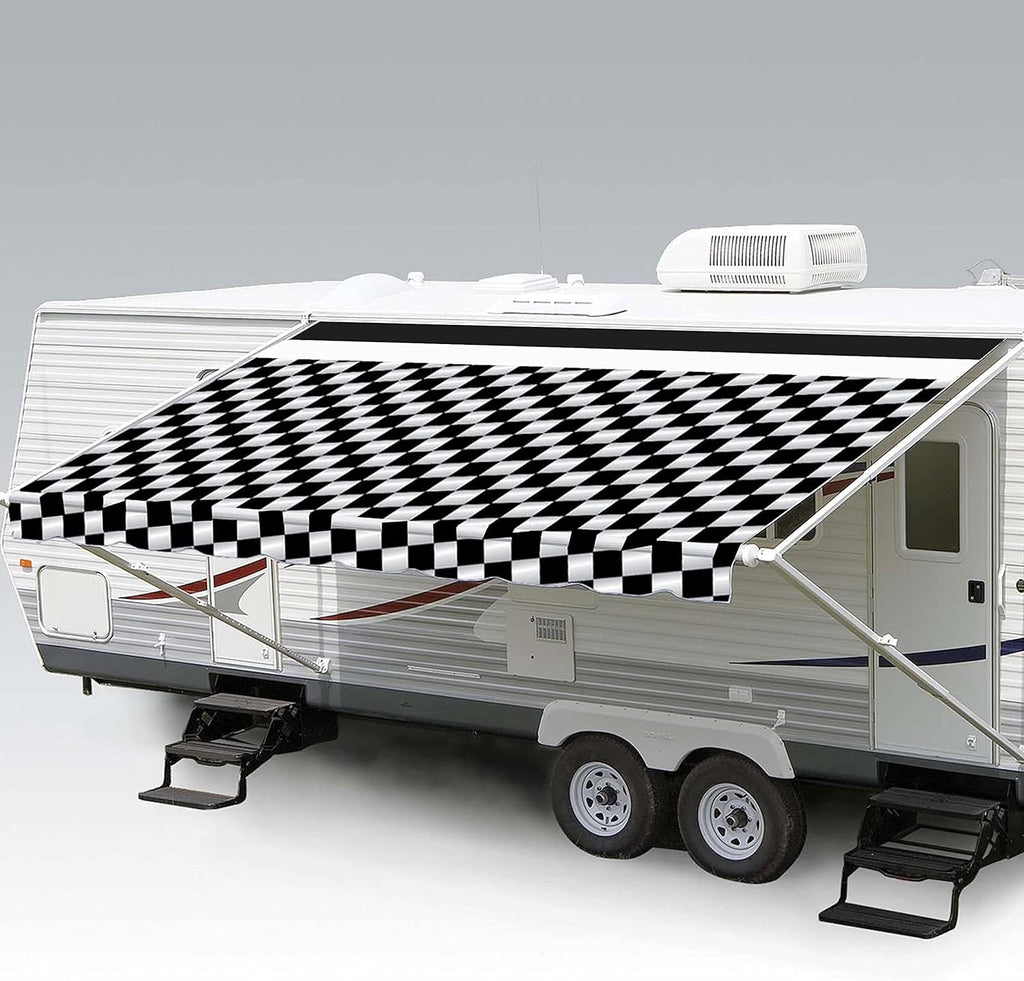 Heavy Duty Weatherproof Vinyl RV Awning Fabric Replacement 11' P668