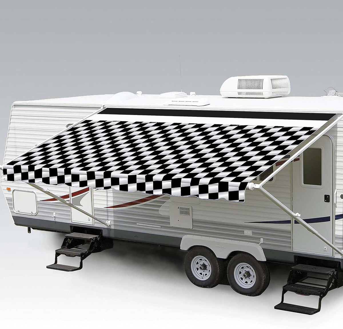 Heavy Duty Weatherproof Vinyl RV Awning Fabric Replacement 11' P668