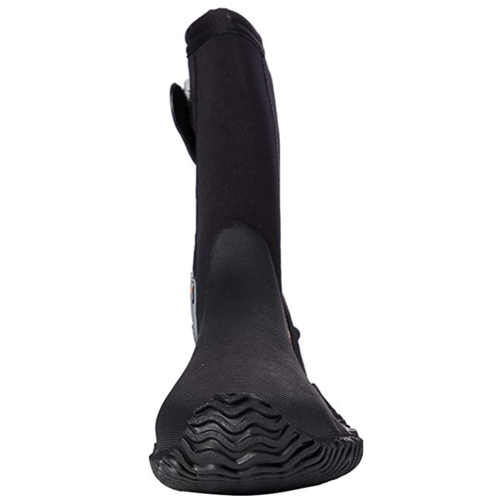 Black Neoprene Scuba Boot Shoes with Side Zipper, Size 11 S85859