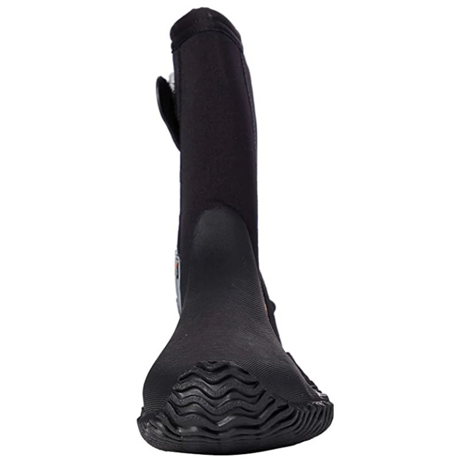 Black Neoprene Scuba Boot Shoes with Side Zipper, Size 11 S85859