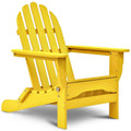 Lemon Yellow Plastic Folding Adirondack Chair Z193638