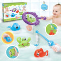 Mold Free Fishing Games Swimming Whales Water Table Pool Bath Toy for Toddlers R182986