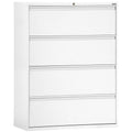 White 4-Drawer Lateral File P342958