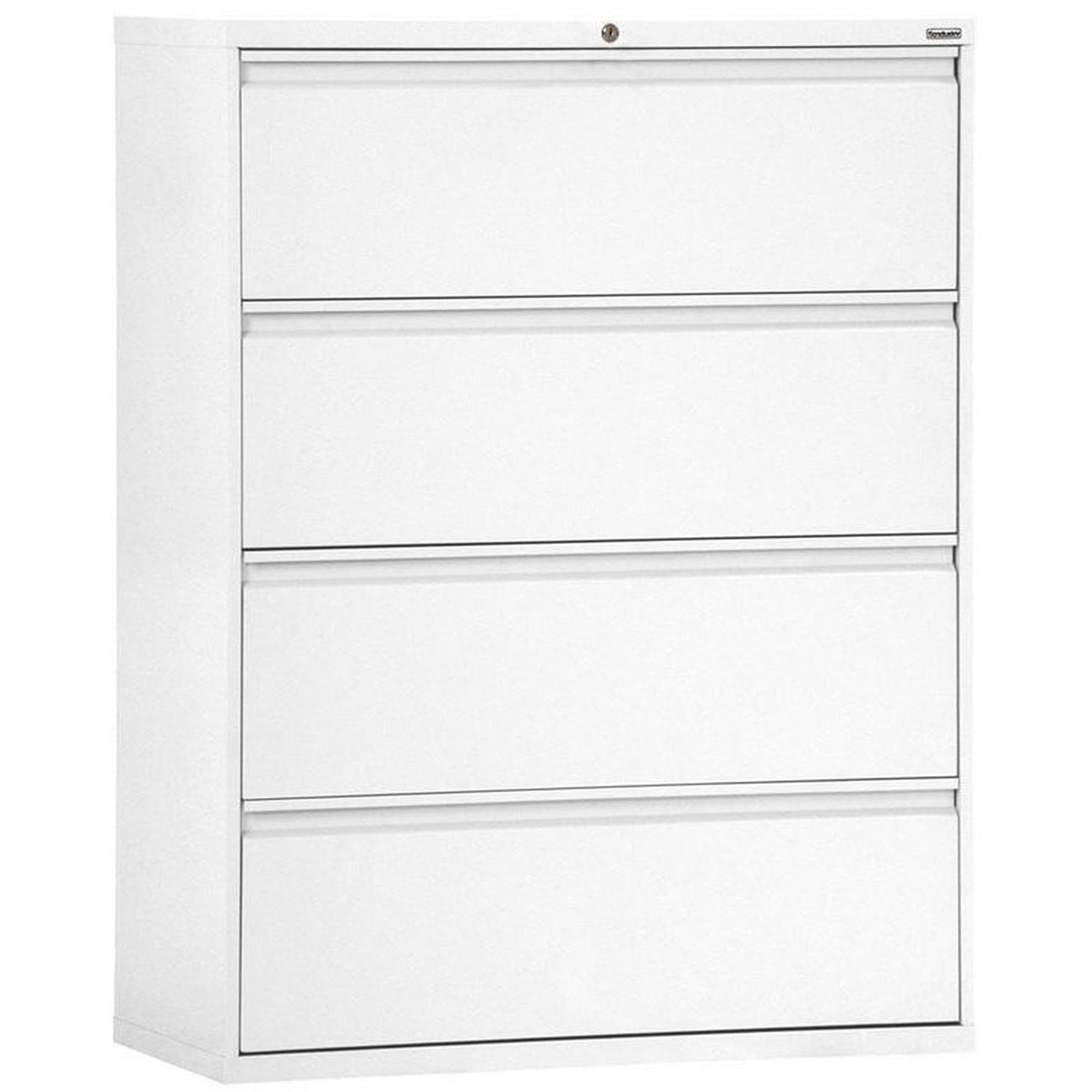 White 4-Drawer Lateral File P342958