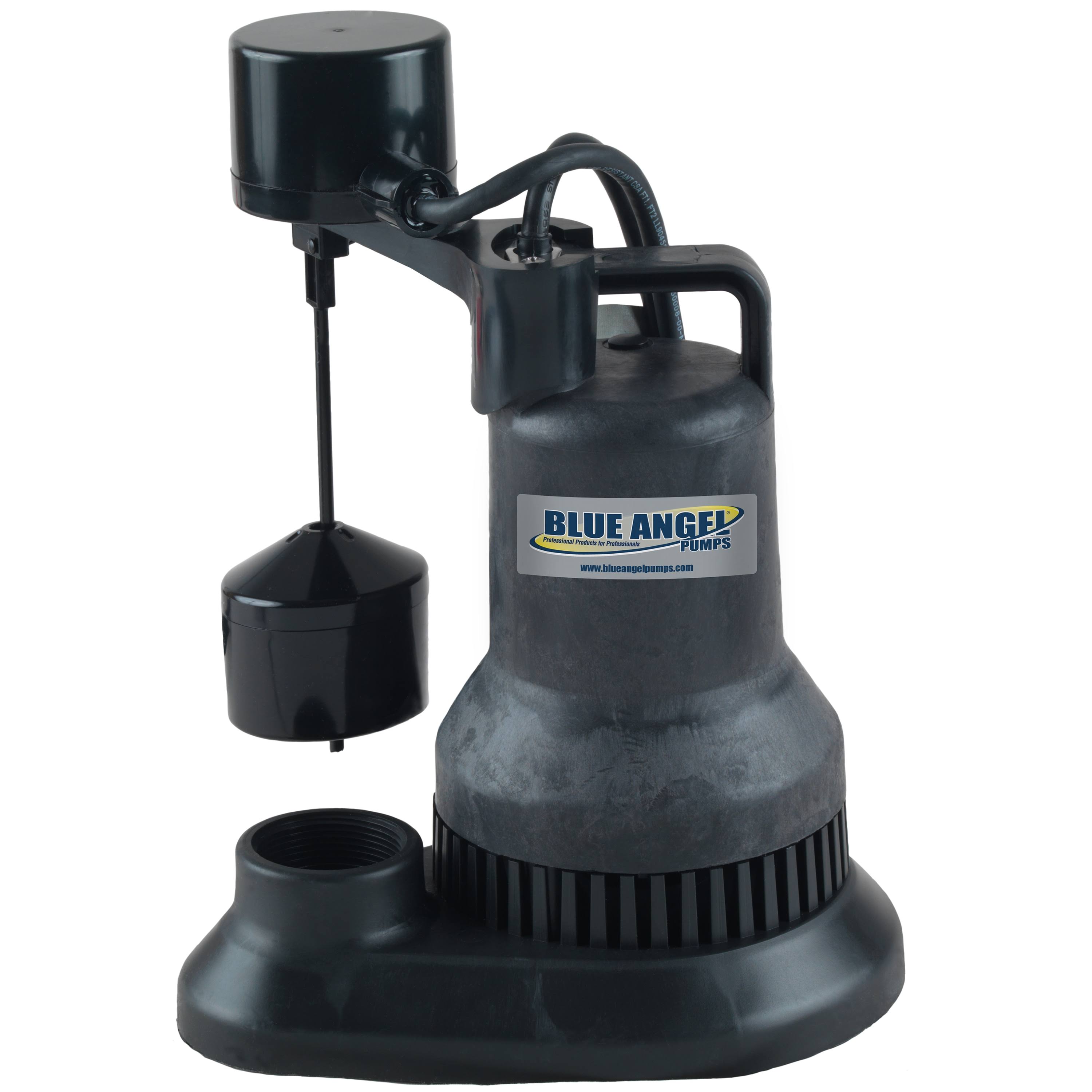 Blue Angel Pumps 1/3 HP Submersible Thermoplastic Sump Pump V872740