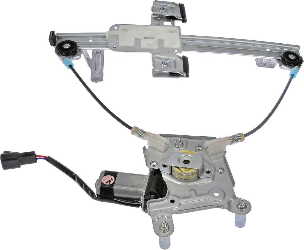 Rear Passenger Side Power Window Motor and Regulator Assembly Black Y7881