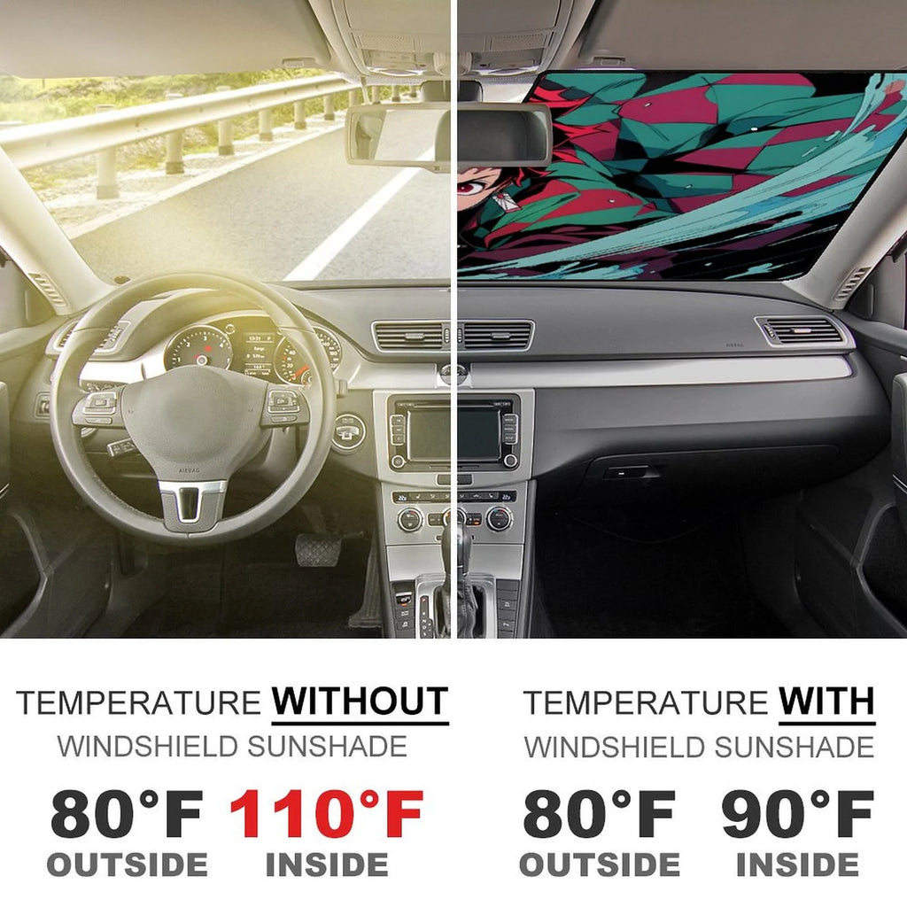 Foldable Reflective Car Windshield Sunshade W904